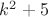 $k^2+5$