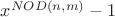 $x^{NOD(n,m)} -1$