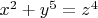$x^2 + y^5 = z^4$