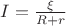 $I=\frac \xi {R+r}$