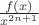 $\frac{f(x)}{x^{2n+1}}$ $\frac{f(x)}{x^{2n+1}}$