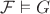 $\mathcal F \vDash G$