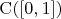 $\mathrm C([0, 1])$