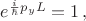 $e^{ \frac{i}{\hbar}p_yL}=1 \, ,$