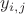 $y_{i, j}$