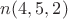 $n(4, 5, 2)$