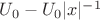 $U_0 - U_0|x|^{-1}$
