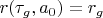 $r(\tau_{g},a_0)=r_g$