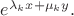 $e^{\lambda_k x +\mu_k y}.