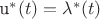 u^*(t) = \lambda^*(t)