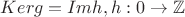$Ker g=Im h,  h: 0 \to \mathbb{Z}$