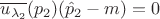 $\overline{u_{\lambda_2}}(p_2)(\hat p_2-m)=0$