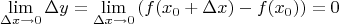$$\lim_{\Delta x \to 0} \Delta y = \lim_{\Delta x \to 0}\left( f(x_0 + \Delta x) - f(x_0) \right) = 0$