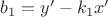$b_1=y'-k_1x'$