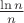 $\frac{\ln{n}}{n}$