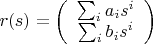 $r(s)=\left(\begin{array}{c}
\sum_{i}a_{i}s^{i}\\
\sum_{i}b_{i}s^{i}
\end{array}\right)$