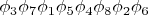 ${\phi}_3 {\phi}_7 {\phi}_1 {\phi}_5 {\phi}_4 {\phi}_8 {\phi}_2 {\phi}_6$