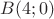 $B(4; 0)$