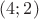 $(4;2)$