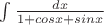 $\int \frac {dx}{1+cosx+sinx}$