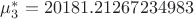 $\mu_3^* = 20181.21267234983$