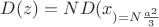 $D(z)=ND(x_ш)=N\frac{a^2}{3}$