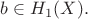 $b\in H_1(X).$