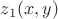$z_1(x,y)$