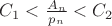 $C_1<\frac{A_n}{p_n}<C_2$