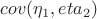 $cov(\eta_1,eta_2)$