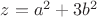$z=a^2+3b^2$
