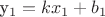 y_1 = kx_1 + b_1
