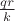 $\frac {qr} k$