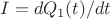 $I=dQ_1(t) / dt$