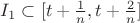 $I_1 \subset [t+\frac 1 n,t+\frac 2 n]$