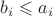 $b_i \leqslant a_i$