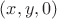$(x, y, 0)$