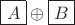$\boxed{A}\oplus\boxed{B}_{\vphantom{,}}$