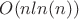 $O(nln(n))$