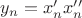 $y_n=x_n'x_n''$
