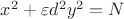 $x^2+ \varepsilon d^2y^2=N$