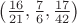 $\left(\frac{16}{21}, \frac{7}{6}, \frac{17}{42}\right)$