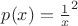$p(x)=\frac1 x^{2}$