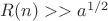 $R(n)>>a^{1/2}$