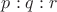 $p:q:r$ $p:q:r$