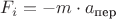 $F_i = -m\cdot a_{\text{пер}}$