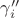 $\gamma_i''$ $\gamma_i''$