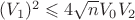 $(V_1)^2 \leqslant 4\sqrt nV_0V_2$ $(V_1)^2 \leqslant 4\sqrt nV_0V_2$