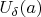 $U_\delta(a)$
