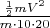 $\frac{\frac{1}{2}mV^2}{m\cdot10\cdot20}$